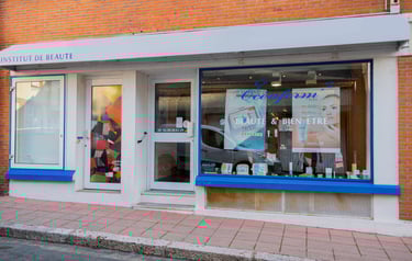 Devanture d'un Institut de beauté