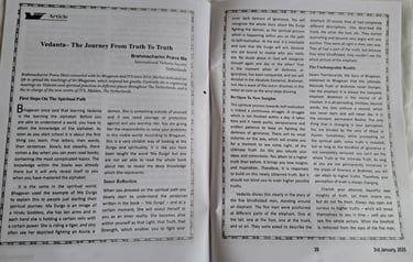 Artikel van Prabha Ma in IVS tijdschrift