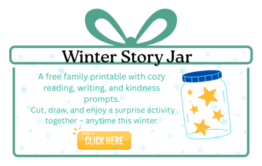 Click for our free printable: Winter Story Jar