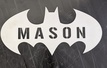 affordable, cheap custom steel or metal fabrication sign