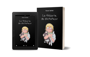 Mockup e-book et broché La théorie du dictateur - Florent Barthel.