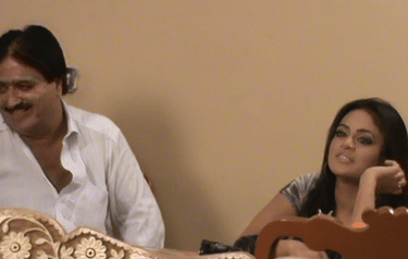 Film Writer & Director Saleem Murad , and Film Actress Sobia Khan on Movie Kafra Set
