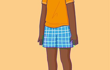 a man standing on a scale