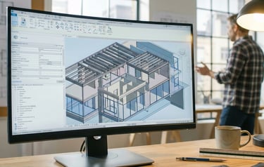 Detailed BIM model used by architects and contractors in a Vancouver home renovation