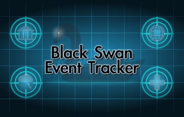 The Black Swan Events Tracker app designed for spotting black swan events