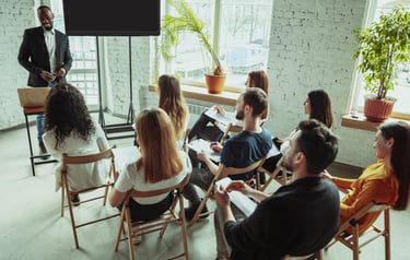 showcase your company through presentations or dedicated booth spaces