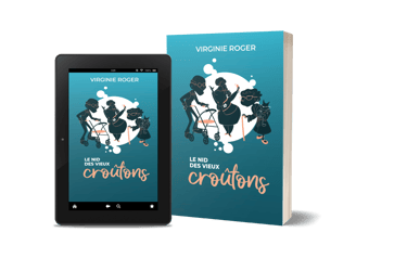 Nouveauté ! Mockup Le nid des vieux croûtons, de Virginie Roger, roman contemporain.