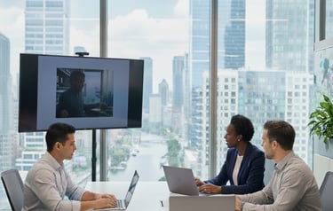 Conference room meeting.