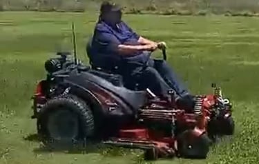 Mowing RCRCC Field
