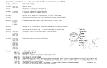 Cover sheet of an engineering packet.