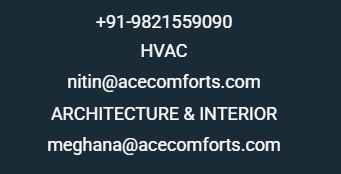 contact details for Ace Comfort solutions HVAC and Architecture& Interior 