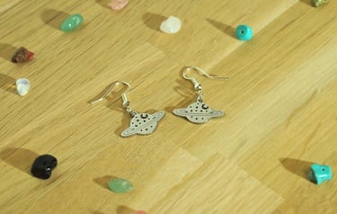 Boucles d'oreille Saturne