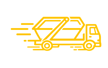 skip bin delivery truck moving fast - same day delivery of skip bins in the yarra ranges, yarra valley and dandenong ranges