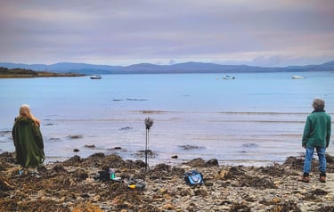“Tayvallich coastline on the west coast of Scotland, home of the Positive Ambisonics artist residenc