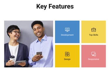 a man and woman standing next to each other