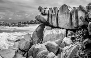 Rocks La Digue Seychelles Seychellen
