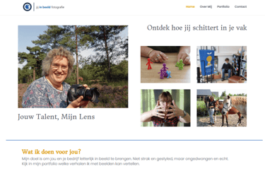 nieuwe home pagina van Jij in beeld fotografie