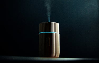 Humidifier releasing water vapour into the air