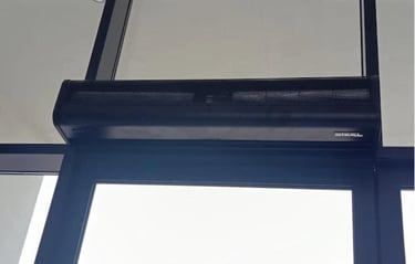 Black Air Curtain - Steel