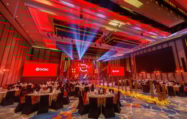 corporate event company kl professional stage setup with LED screen, Sound and Light