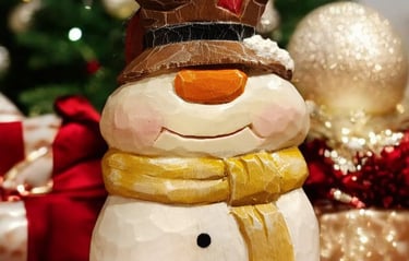 Carved Snowman J. Smith