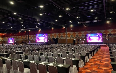 corporate event company kl Meeting and Conference setup with online and live viewing 