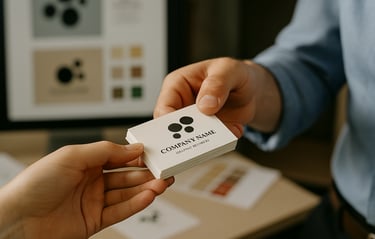 Diseño de identidad visual y branding en Now Strategy Studio, incluyendo logotipos y material public