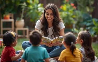 Women educators receiving special kids teaching training through LevelUp Online Education program.