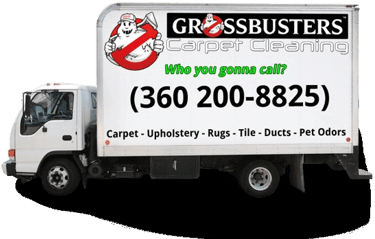 Grossbusters Carpet Cleaning service truck