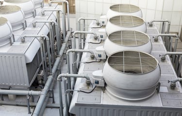 Commercial AC unit, providing efficient cooling and climate control for businesses and large facilities