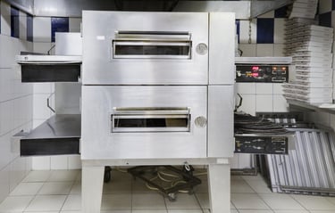 Commercial oven, built for high-performance cooking in restaurants and foodservice establishments