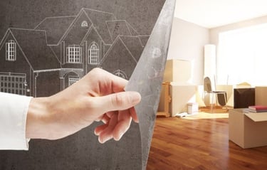 The concept of house flipping  transformed into modern renovated home