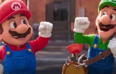 Mario Movie Mario and Luigi Fist Bump