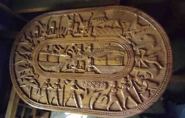 Handmade Teak Dining Table – Solid Wood Craftsmanship from India