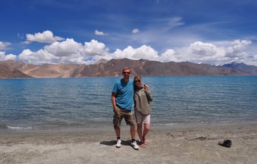 pangong Tsu in Leh along the Leh to Manali highway over the great Himalayan range, Ladakh, India 