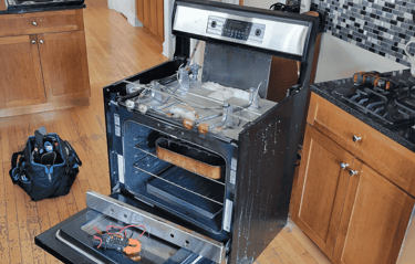 gas range cooktop repair burner Anaheim CA