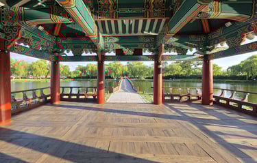 Bridge view from pavilion