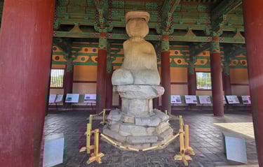 Inside of Jeongnimsa temple building