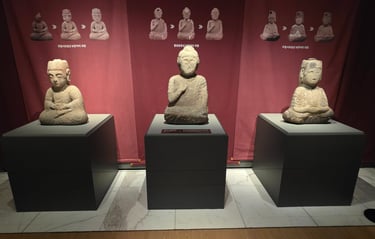 Doseonsa Temple stone Buddha triad