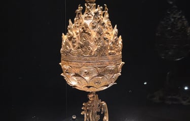Gilt bronze incense burner