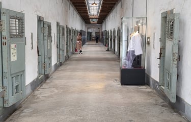 Corridor of prison cells