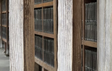 Tripitaka Koreana view from building doorway