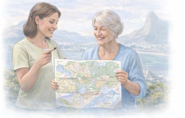 Orientação local e suporte organizacional para idosos no Rio de Janeiro