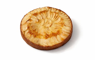 Bizcocho de manzana con crema, el sabor de lo autentico