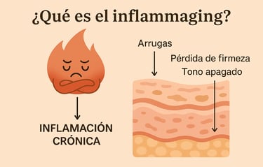 Esquema de piel - Inflammaging - Apotecaria Skin