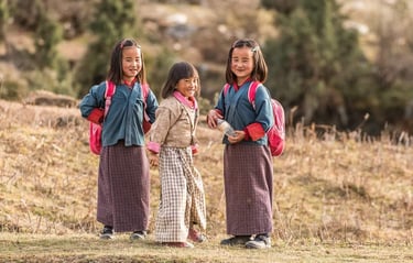 Bhutanese_School_Going_Children_at_Pjobjikha_Valley_Western_Bhutan