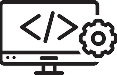 a computer screen displaying a computer screen with a programming program