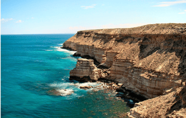 coastal section of the park, cliffs running south from the town of Kalbarri
