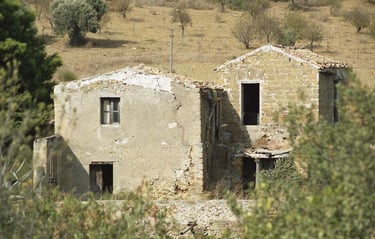 rovine di case