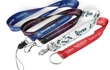 Cintas lanyard personalizadas y acreditaciones para eventos y congresos corporativos
